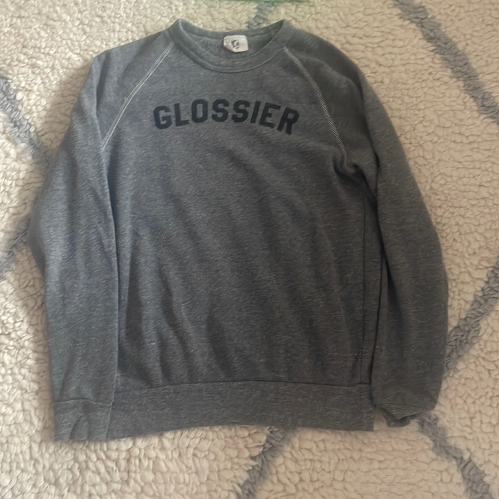 glossier sweatshirt